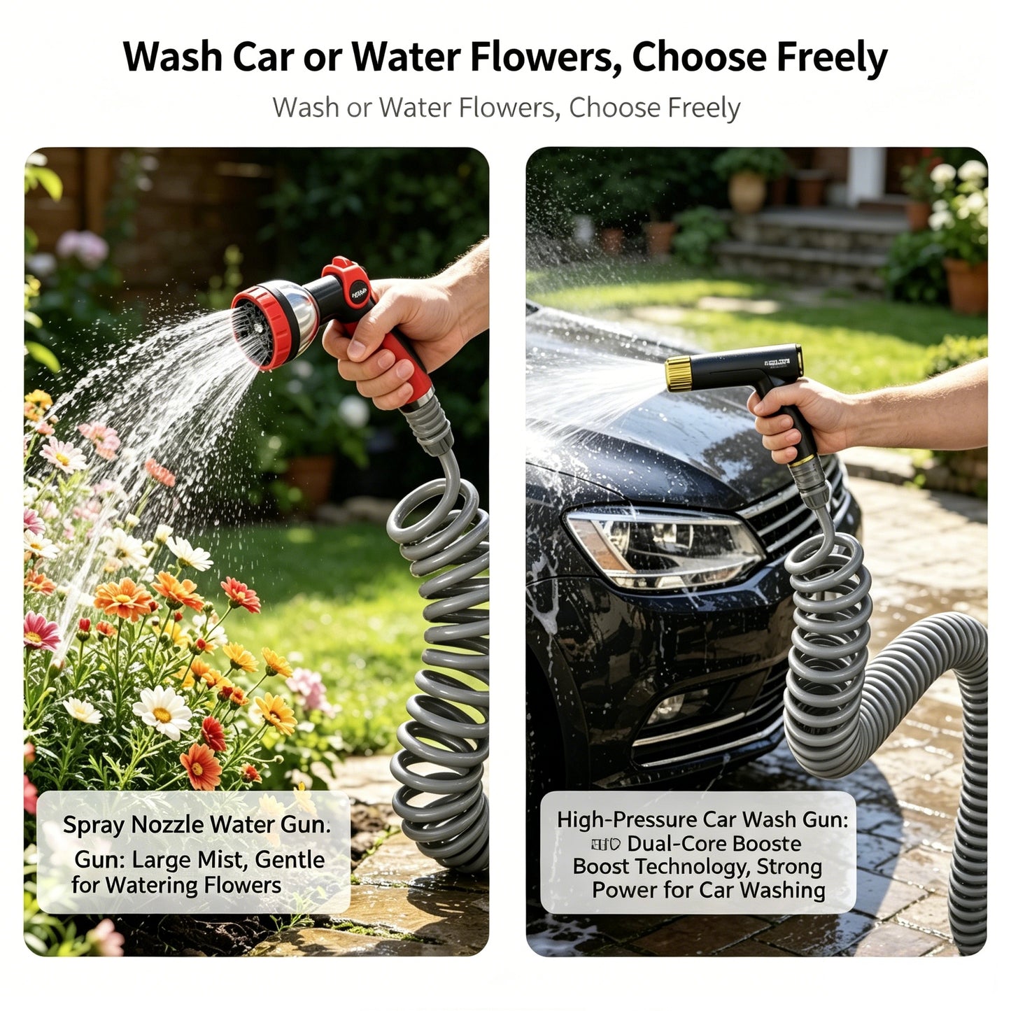 Retractable Hose for Watering Plants