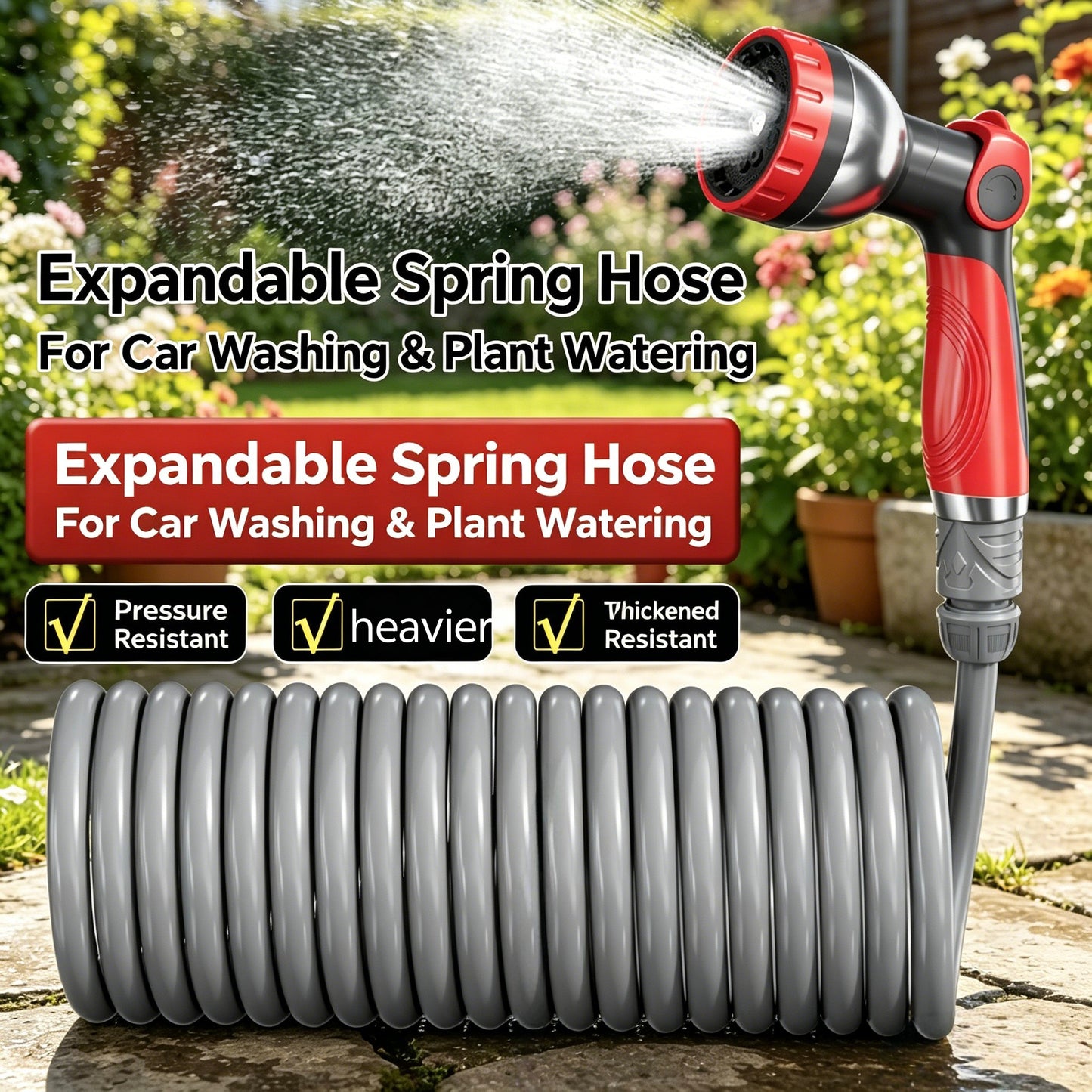 Retractable Hose for Watering Plants